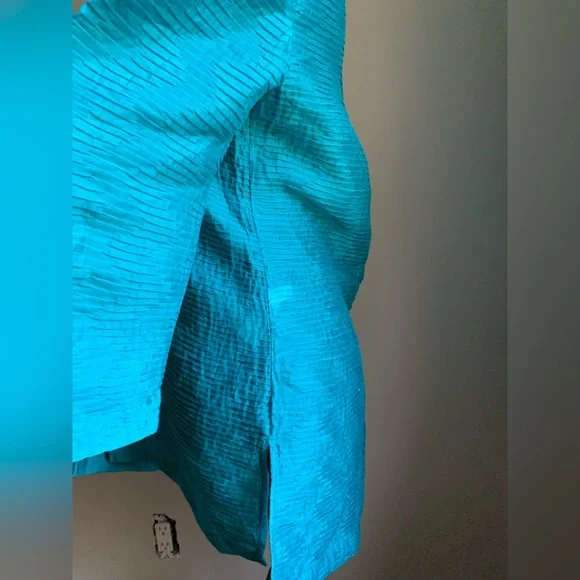 Chico’s turquoise lightweight jacket size 0 in Chico’s (small) - Picture 4 of 9